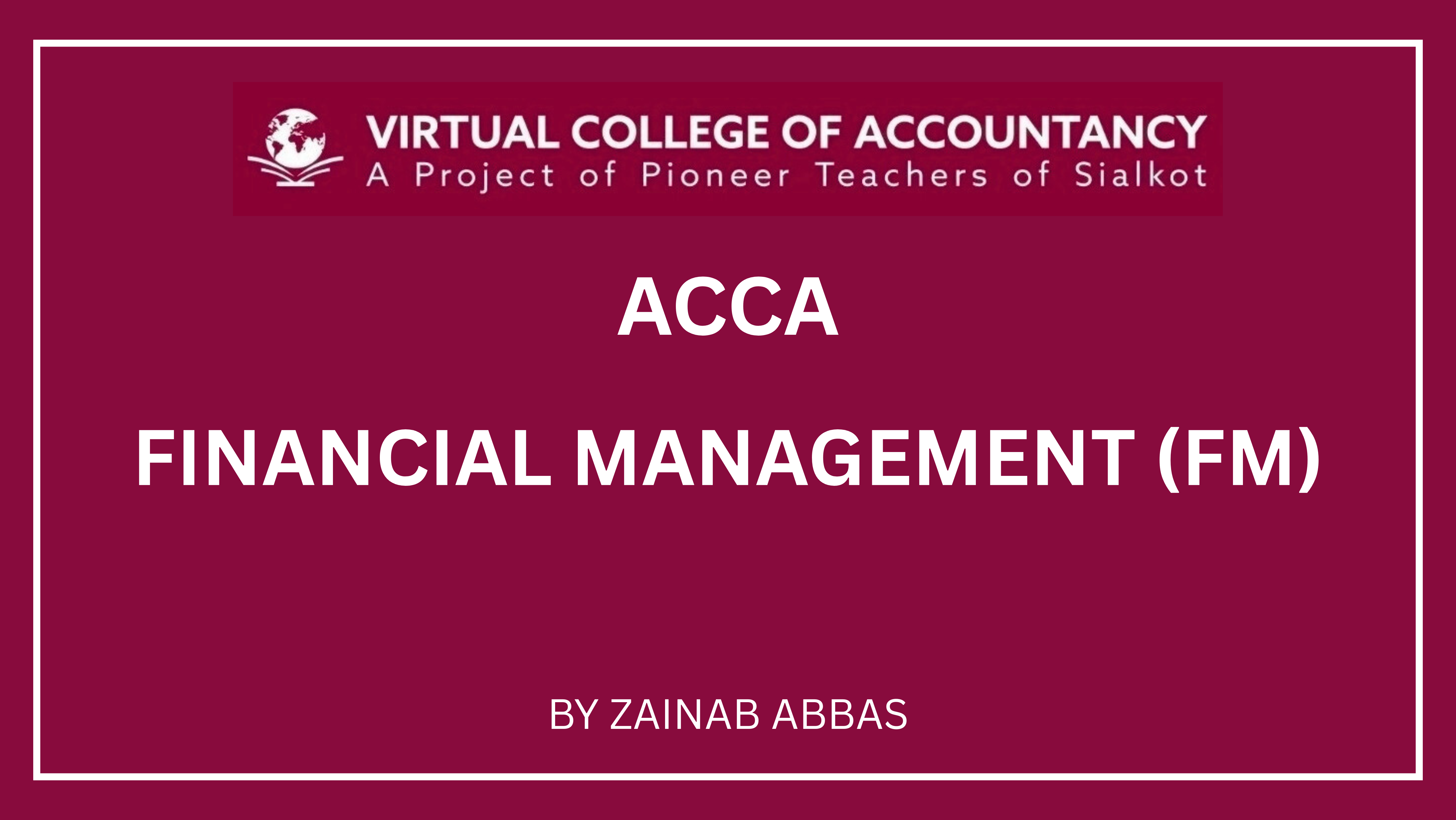 Financial Management - FM